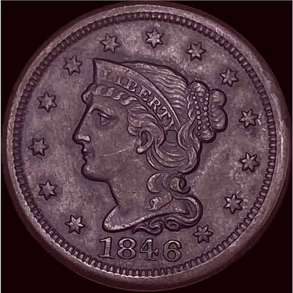 1846 Braided Hair Large Cent UNCIRCULATED