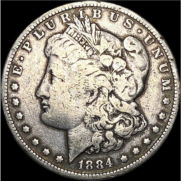 1884-O Silver Morgan Dollar ABOUT UNCIRCULATED