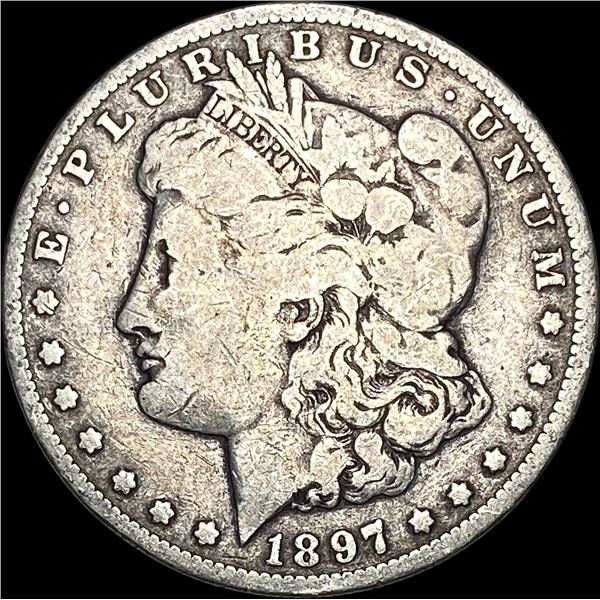 1897-O Silver Morgan Dollar ABOUT UNCIRCULATED