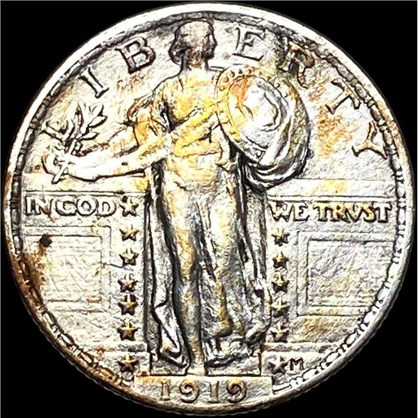 1919 Silver Standing Liberty Quarter CLOSELY UNCIRCULATED