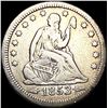 Image 1 : 1853 Arrows/Rays Seated Liberty Quarter LIGHTLY CIRCULATED