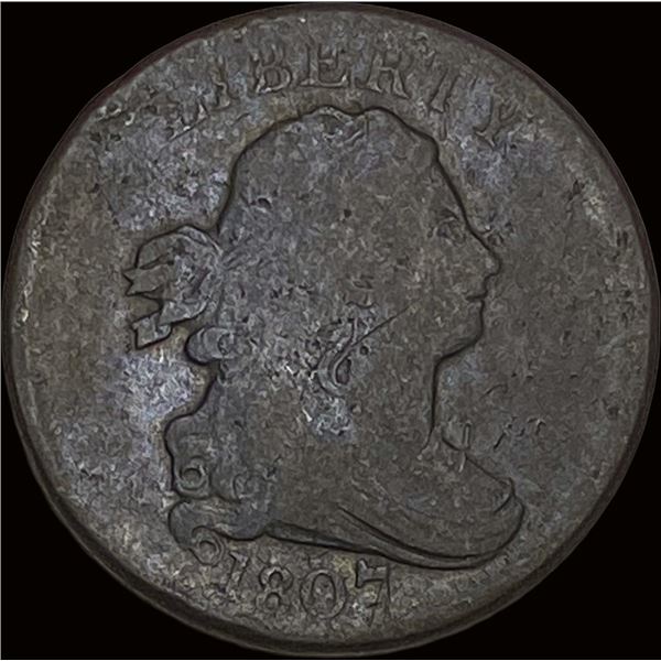 1807 Draped Bust Half Cent NICELY CIRCULATED