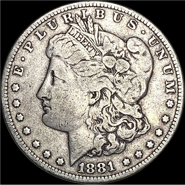 1881 Morgan Silver Dollar NEARLY UNCIRCULATED