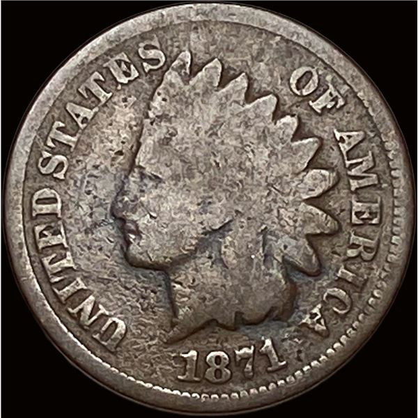 1871 Indian Head Cent NICELY CIRCULATED