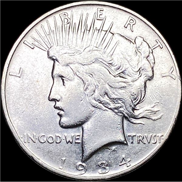 1934-D Silver Peace Dollar CLOSELY UNCIRCULATED