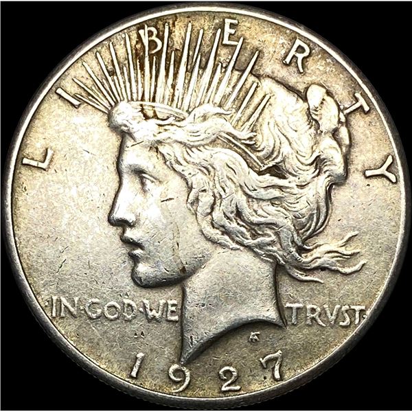 1927 Silver Peace Dollar NEARLY UNCIRCULATED