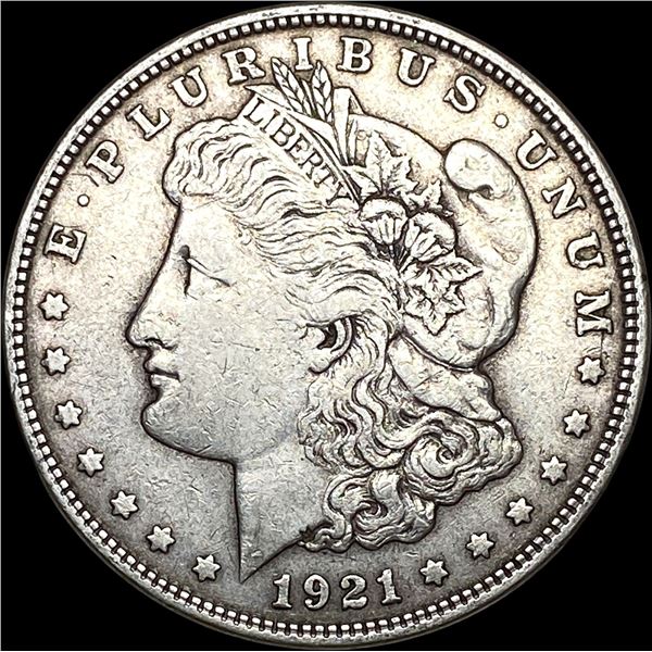 1921-D Morgan Silver Dollar NEARLY UNCIRCULATED