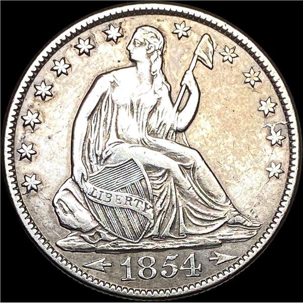 1854-O Silver Half Dollar NEARLY UNCIRCULATED
