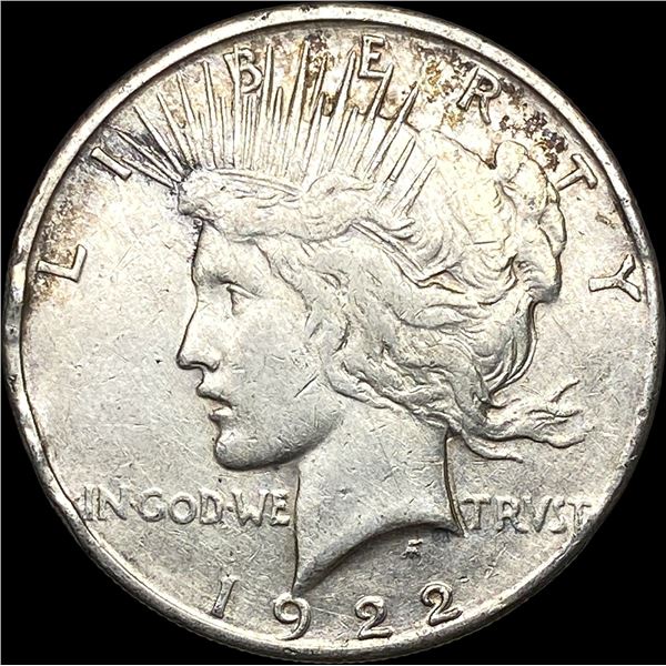 1922-S Silver Peace Dollar NEARLY UNCIRCULATED