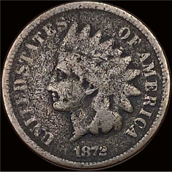 1872 Indian Head Cent NICELY CIRC