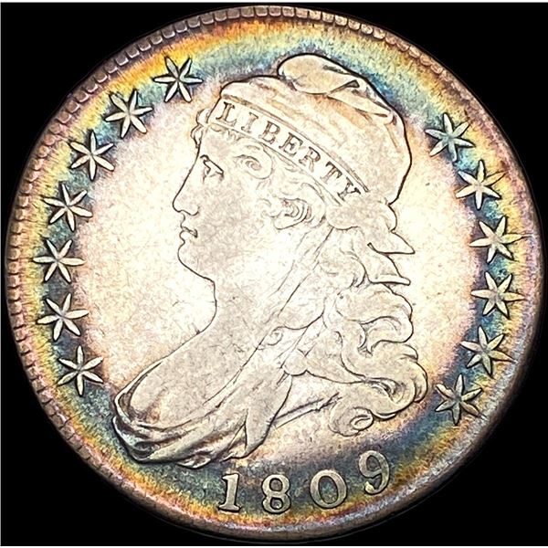 1809 Capped Bust Half Dollar LIGHTLY CIRCULATED