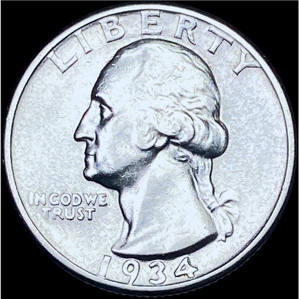 1934 Silver Washington Quarter CHOICE BU
