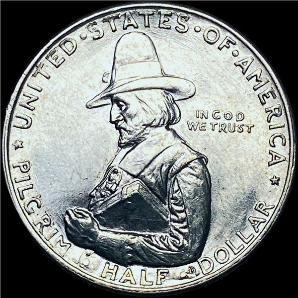 1920 Silver Pilgrim Half Dollar CHOICE BU
