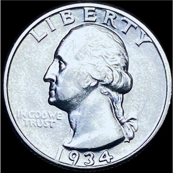 1934 Silver Washington Quarter CHOICE BU