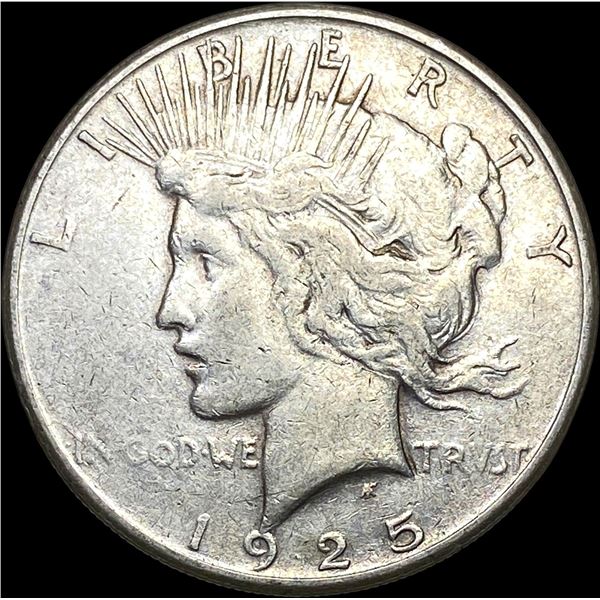 1925-S Silver Peace Dollar NEARLY UNCIRCULATED