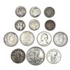 Image 1 : 1892-1959 US Silver Type Coin Lot [13 Coins]