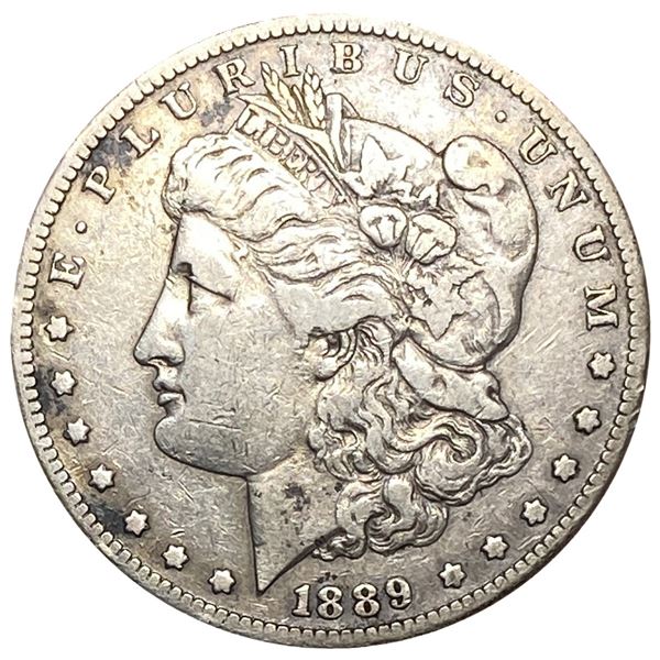 1889-CC Morgan Silver Dollar Fine