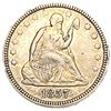 Image 1 : 1857 Seated Liberty Quarter XF