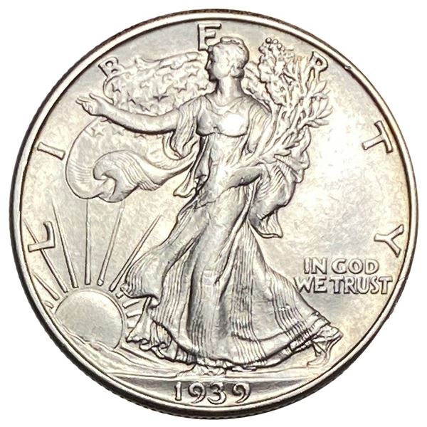 1939-D Walking Liberty Half Dollar AU