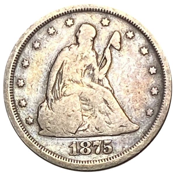 1875-S Twenty Cent Piece Avg Circ