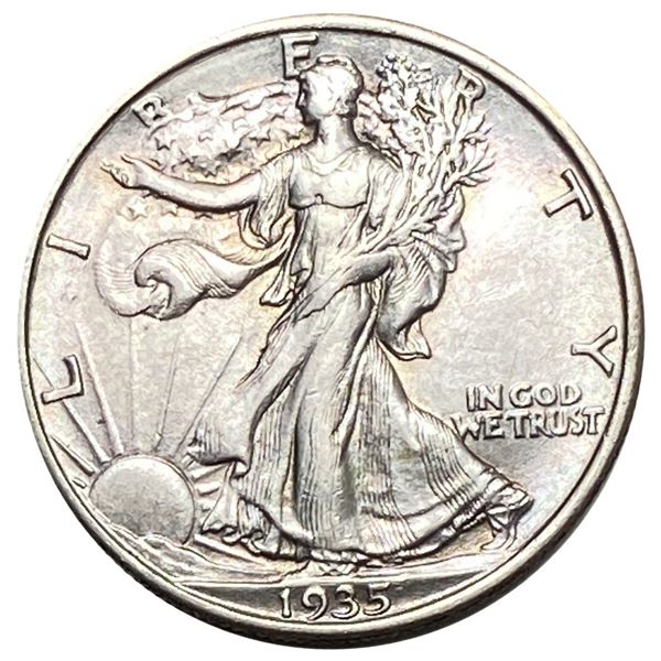 1935 Walking Liberty Half Dollar AU