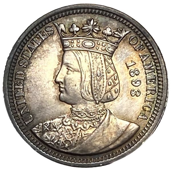1893 Isabella Silver Quarter MS
