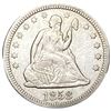 1858 Seated Liberty Quarter XF