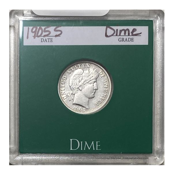 1905-S Barber Dime XF