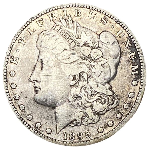 1895-O Morgan Silver Dollar Avg Circ