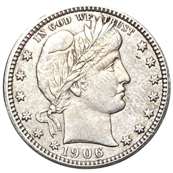 1906 Barber Quarter XF