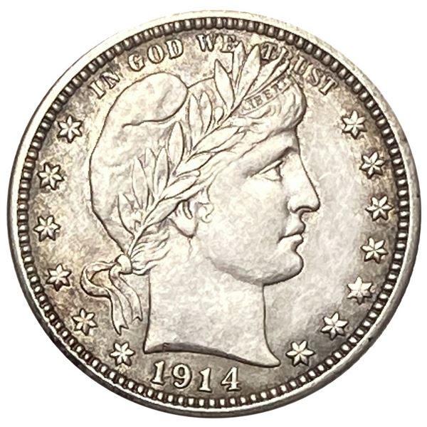 1914 Barber Quarter XF