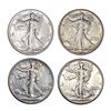 1935-1943 UNC Walking Liberty Half Dollar Lot [4 Coins]