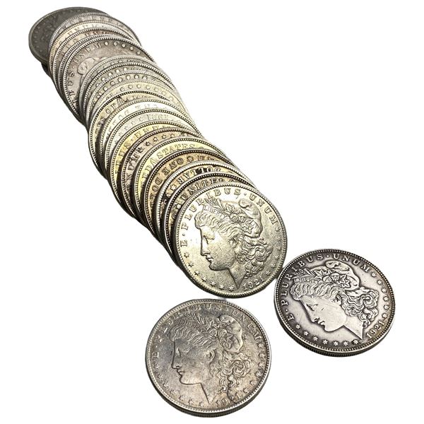 1879-1921 Varied Date Morgan Silver Dollar Lot [24 Coins]