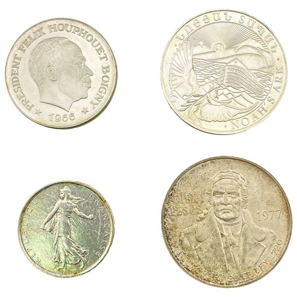 1962-1977 Silver Foreign Coin Lot [4 Coins]