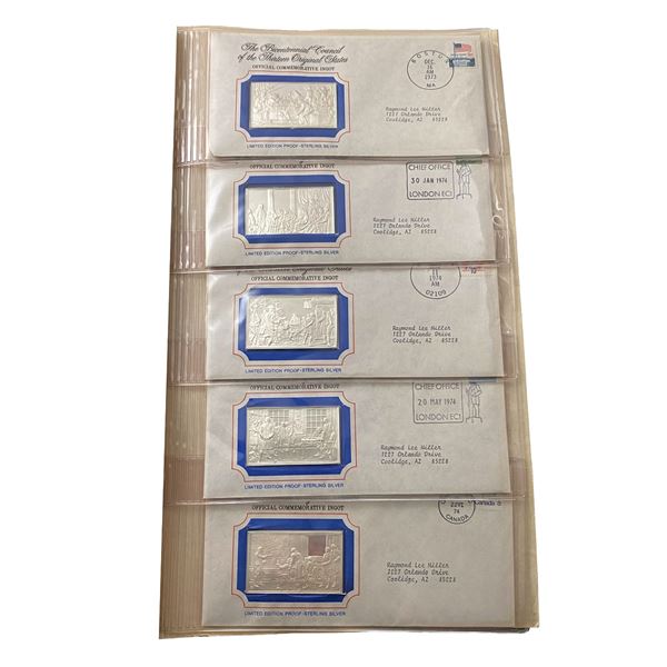 70 - 2oz Sterling Silver Ingots. 129.5 oz Silver