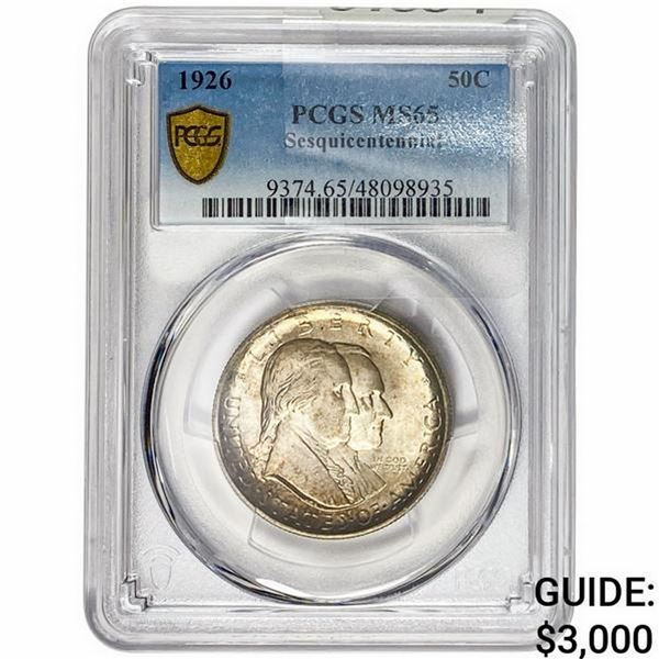 1926 Sesquicentennial Half Dollar PCGS MS65