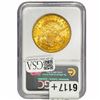 Image 2 : 1895 $20 Gold Double Eagle NGC MS61