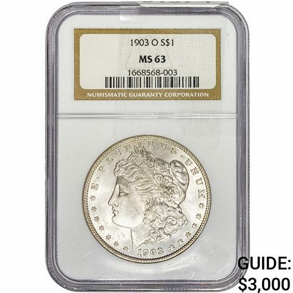 1903-O Morgan Silver Dollar NGC MS63