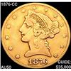 Image 1 : 1876-CC $5 Gold Half Eagle CLOSELY UNCIRCULATED