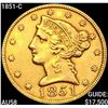 Image 1 : 1851-C $5 Gold Half Eagle CHOICE AU