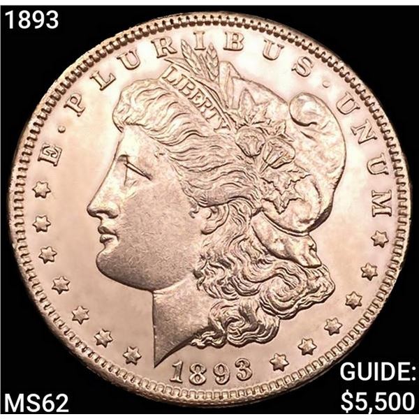1893 Morgan Silver Dollar UNCIRCULATED
