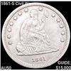 Image 1 : 1861-S Civil War Seated Liberty Quarter CLOSELY UNCIRCULATED