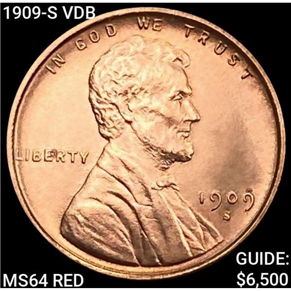 1909-S VDB Wheat Cent CHOICE BU RD