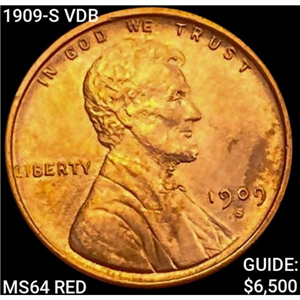 1909-S VDB Wheat Cent CHOICE BU RD