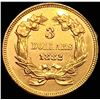 Image 2 : 1882 $3 Gold Piece CHOICE BU