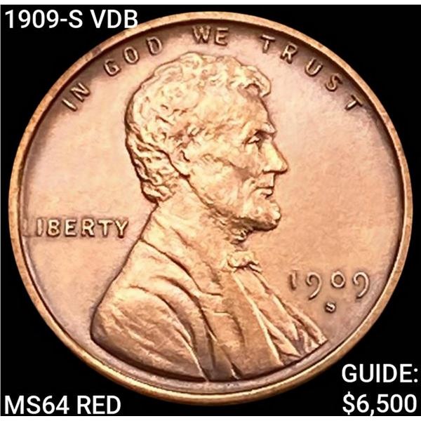 1909-S VDB Wheat Cent CHOICE BU RD