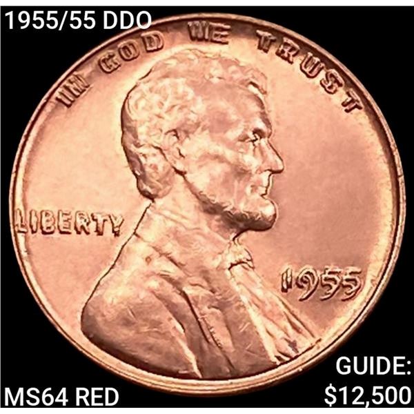 1955/55 DDO Wheat Cent CHOICE BU RD