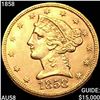 Image 1 : 1858 $5 Gold Half Eagle CHOICE AU