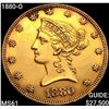 Image 1 : 1880-O $10 Gold Eagle UNCIRCULATED