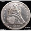 Image 1 : 1869 Seated Liberty Dollar CHOICE BU+